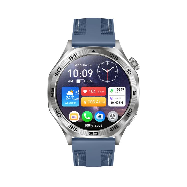 Smartwatch AK83 con chiamate Bluetooth, supporto per il monitoraggio della pressione sanguigna, della frequenza cardiaca e della salute durante l'attività sportiva.