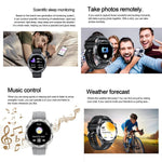Smartwatch AK83 con chiamate Bluetooth, supporto per il monitoraggio della pressione sanguigna, della frequenza cardiaca e della salute durante l'attività sportiva.