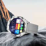 Smartwatch AK83 con chiamate Bluetooth, supporto per il monitoraggio della pressione sanguigna, della frequenza cardiaca e della salute durante l'attività sportiva.