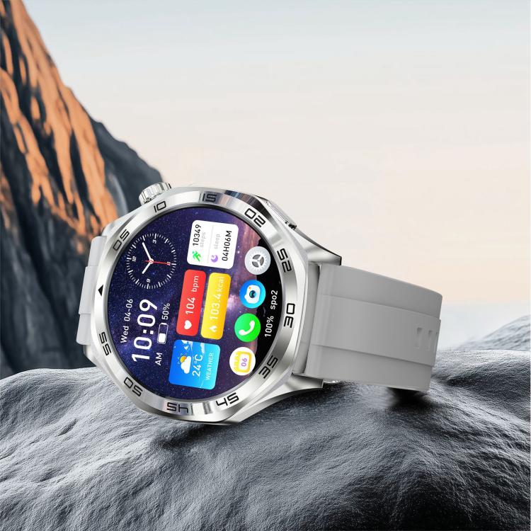 Smartwatch AK83 con chiamate Bluetooth, supporto per il monitoraggio della pressione sanguigna, della frequenza cardiaca e della salute durante l'attività sportiva.