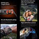Smartwatch BH11 4G LTE con Android 8.1, 2GB+16GB, processore Unisoc 8541 Quad Core, supporto per frequenza cardiaca e ossigenazione del sangue.