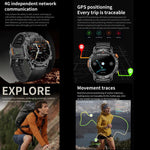 Smartwatch BH11 4G LTE con Android 8.1, 2GB+16GB, processore Unisoc 8541 Quad Core, supporto per frequenza cardiaca e ossigenazione del sangue.