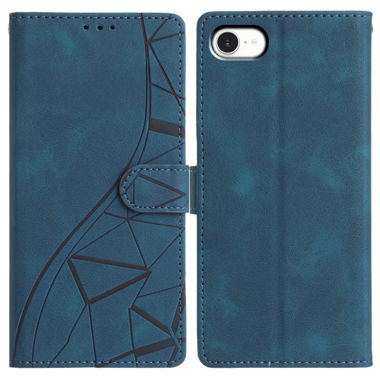 Custodia per telefono in pelle con triangoli in rilievo, For iPhone 17, For iPhone Air, For iPhone 17e / 16e, For iPhone 16 Pro Max