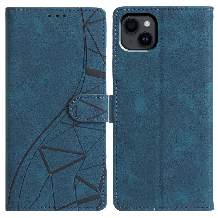 Custodia per telefono in pelle con triangoli in rilievo, For iPhone 15 Pro, For iPhone 15 Plus, For iPhone 15, For iPhone 14 Plus