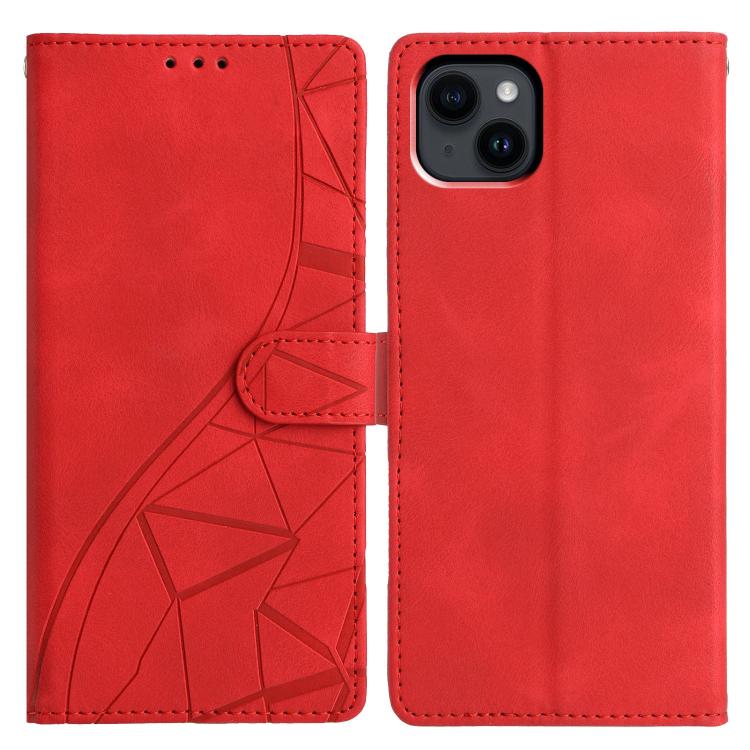 Custodia per telefono in pelle con triangoli in rilievo, For iPhone 15 Pro, For iPhone 15 Plus, For iPhone 15, For iPhone 14 Plus