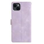 Custodia per telefono in pelle con triangoli in rilievo, For iPhone 14, For iPhone 14 Pro, For iPhone 14 Pro Max, For iPhone 7 / 8 / SE 2022