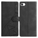 Custodia per telefono in pelle con triangoli in rilievo, For iPhone 14, For iPhone 14 Pro, For iPhone 14 Pro Max, For iPhone 7 / 8 / SE 2022