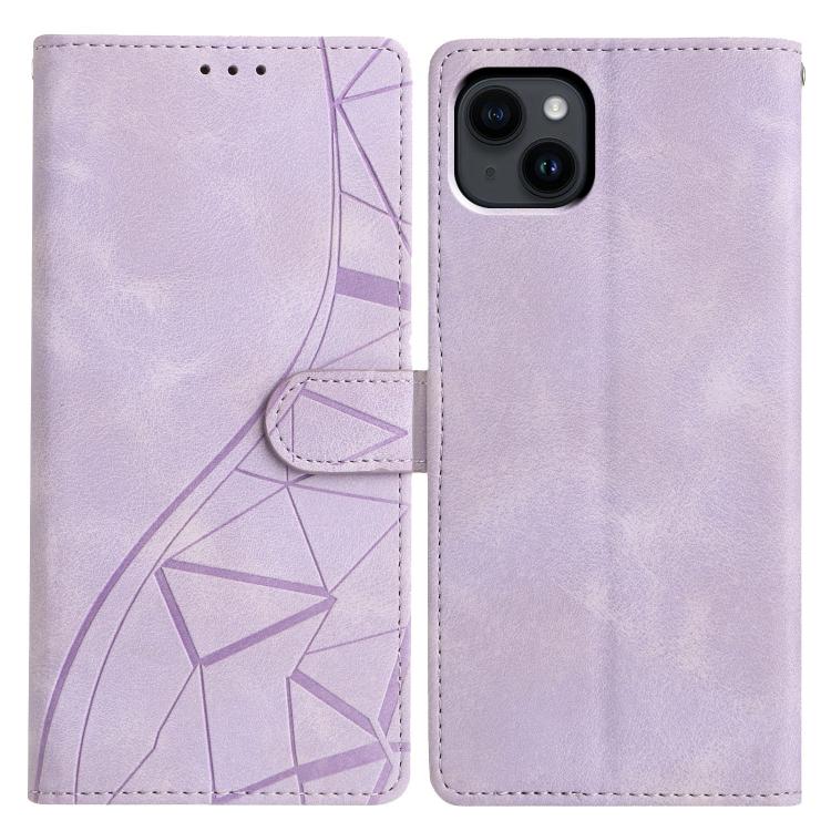 Custodia per telefono in pelle con triangoli in rilievo, For iPhone 13 Pro Max, For iPhone 13 Pro, For iPhone 13, For iPhone 12 / 12 Pro