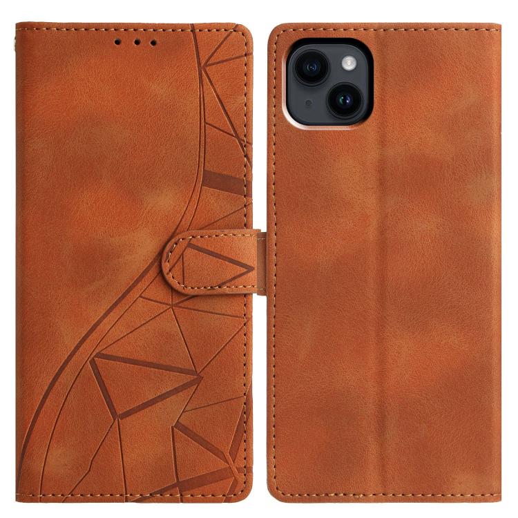Custodia per telefono in pelle con triangoli in rilievo, For iPhone 13 Pro Max, For iPhone 13 Pro, For iPhone 13, For iPhone 12 / 12 Pro