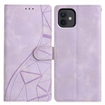 Custodia per telefono in pelle con triangoli in rilievo, For iPhone 13 Pro Max, For iPhone 13 Pro, For iPhone 13, For iPhone 12 / 12 Pro