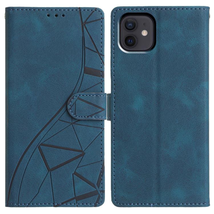 Custodia per telefono in pelle con triangoli in rilievo, For iPhone 13 Pro Max, For iPhone 13 Pro, For iPhone 13, For iPhone 12 / 12 Pro