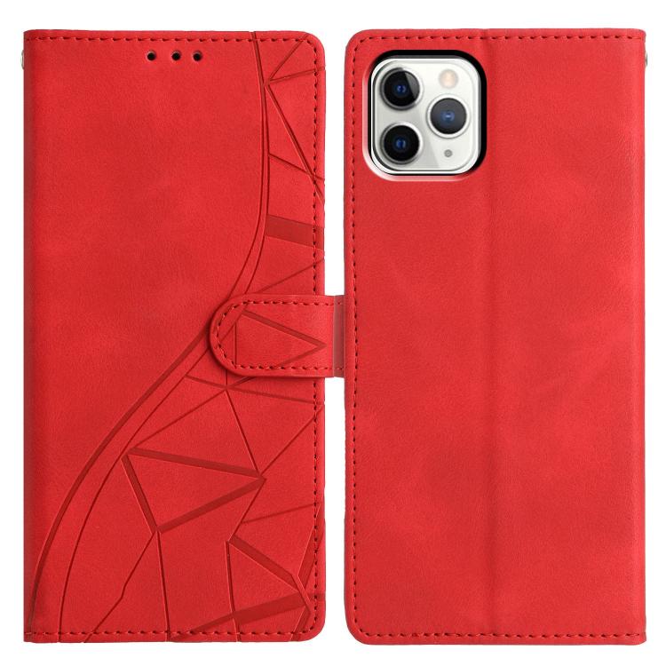 Custodia per telefono in pelle con triangoli in rilievo, For iPhone 12 Pro Max, For iPhone 11 Pro Max, For iPhone 11, For iPhone 11 Pro