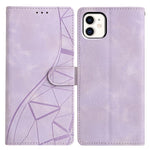 Custodia per telefono in pelle con triangoli in rilievo, For iPhone 12 Pro Max, For iPhone 11 Pro Max, For iPhone 11, For iPhone 11 Pro