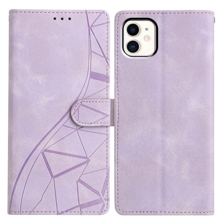Custodia per telefono in pelle con triangoli in rilievo, For iPhone 12 Pro Max, For iPhone 11 Pro Max, For iPhone 11, For iPhone 11 Pro