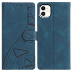 Custodia per telefono in pelle con triangoli in rilievo, For iPhone 12 Pro Max, For iPhone 11 Pro Max, For iPhone 11, For iPhone 11 Pro