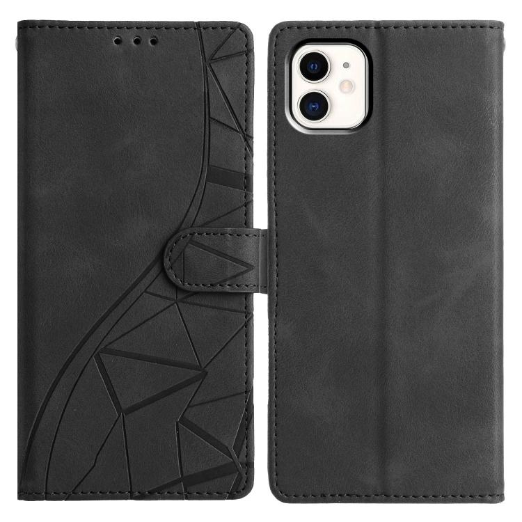 Custodia per telefono in pelle con triangoli in rilievo, For iPhone 12 Pro Max, For iPhone 11 Pro Max, For iPhone 11, For iPhone 11 Pro