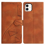 Custodia per telefono in pelle con triangoli in rilievo, For iPhone 12 Pro Max, For iPhone 11 Pro Max, For iPhone 11, For iPhone 11 Pro