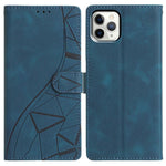 Custodia per telefono in pelle con triangoli in rilievo, For iPhone 12 Pro Max, For iPhone 11 Pro Max, For iPhone 11, For iPhone 11 Pro