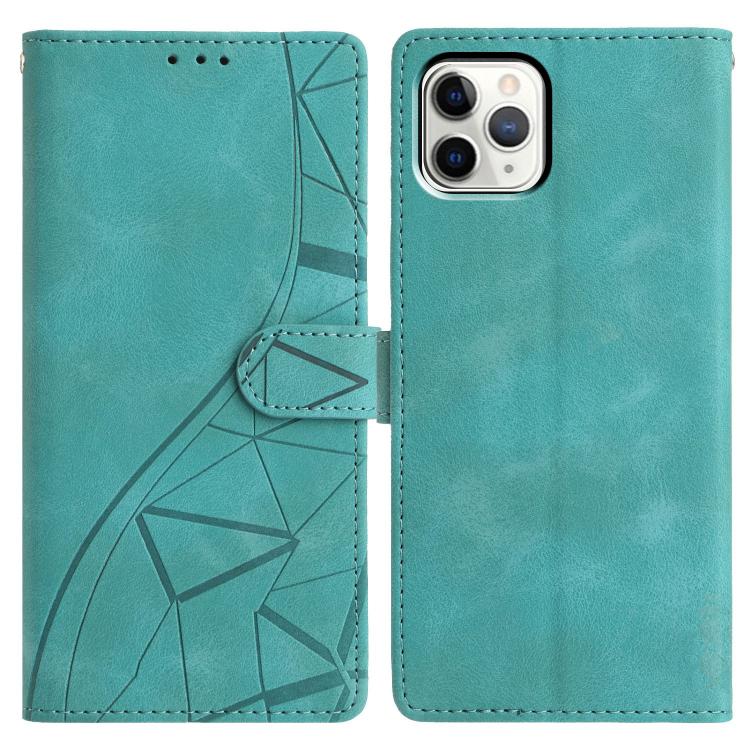 Custodia per telefono in pelle con triangoli in rilievo, For iPhone 12 Pro Max, For iPhone 11 Pro Max, For iPhone 11, For iPhone 11 Pro