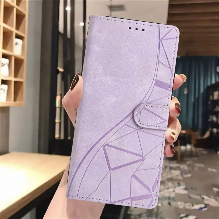 Custodia per telefono in pelle con triangoli in rilievo, For iPhone X / XS, For iPhone XR, For iPhone XS Max, For iPhone 7 Plus / 8 Plus