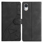 Custodia per telefono in pelle con triangoli in rilievo, For iPhone X / XS, For iPhone XR, For iPhone XS Max, For iPhone 7 Plus / 8 Plus