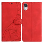 Custodia per telefono in pelle con triangoli in rilievo, For iPhone X / XS, For iPhone XR, For iPhone XS Max, For iPhone 7 Plus / 8 Plus