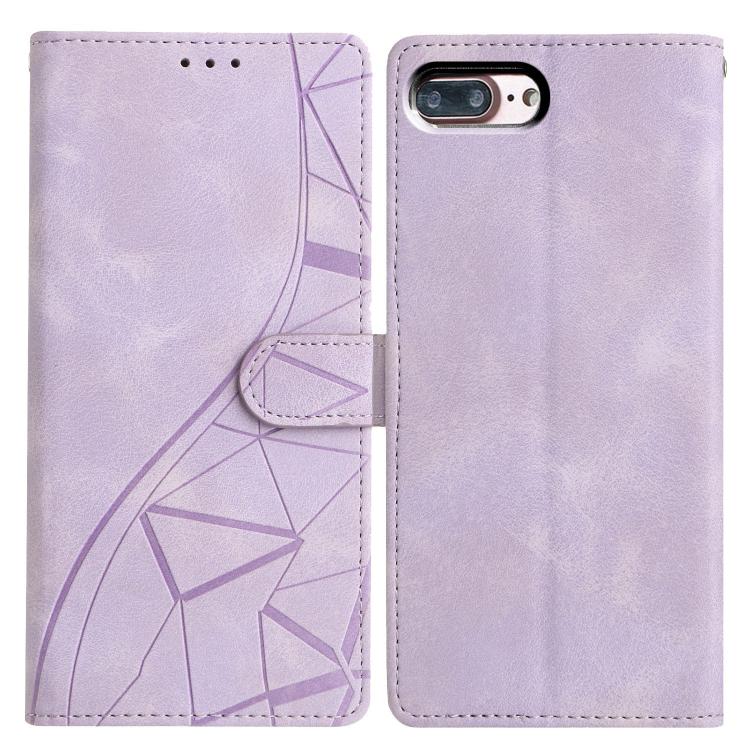 Custodia per telefono in pelle con triangoli in rilievo, For iPhone X / XS, For iPhone XR, For iPhone XS Max, For iPhone 7 Plus / 8 Plus