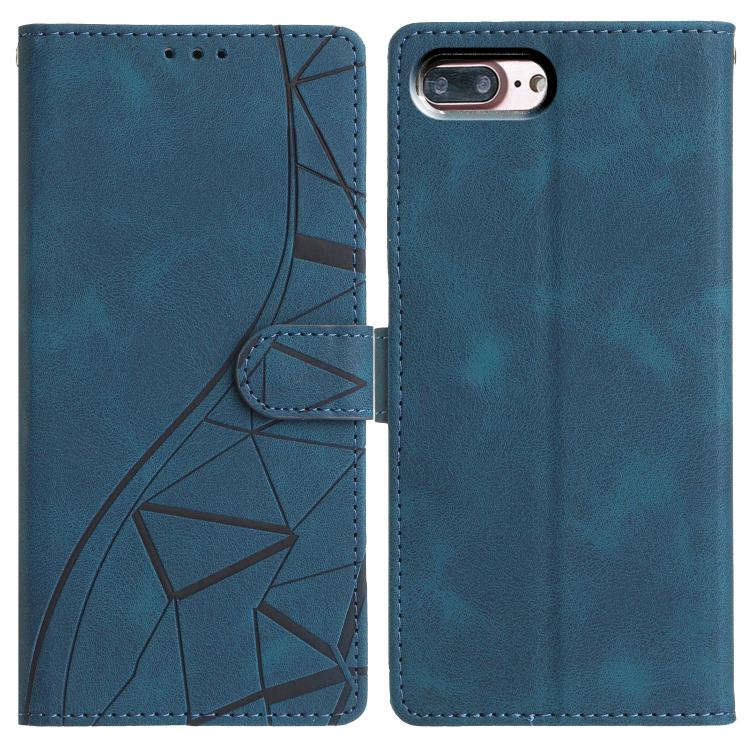 Custodia per telefono in pelle con triangoli in rilievo, For iPhone X / XS, For iPhone XR, For iPhone XS Max, For iPhone 7 Plus / 8 Plus