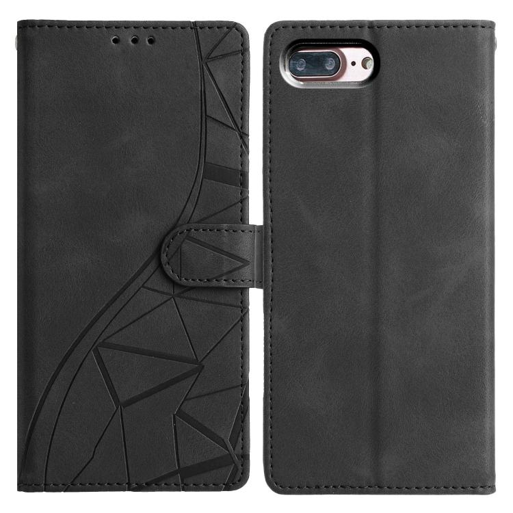 Custodia per telefono in pelle con triangoli in rilievo, For iPhone X / XS, For iPhone XR, For iPhone XS Max, For iPhone 7 Plus / 8 Plus