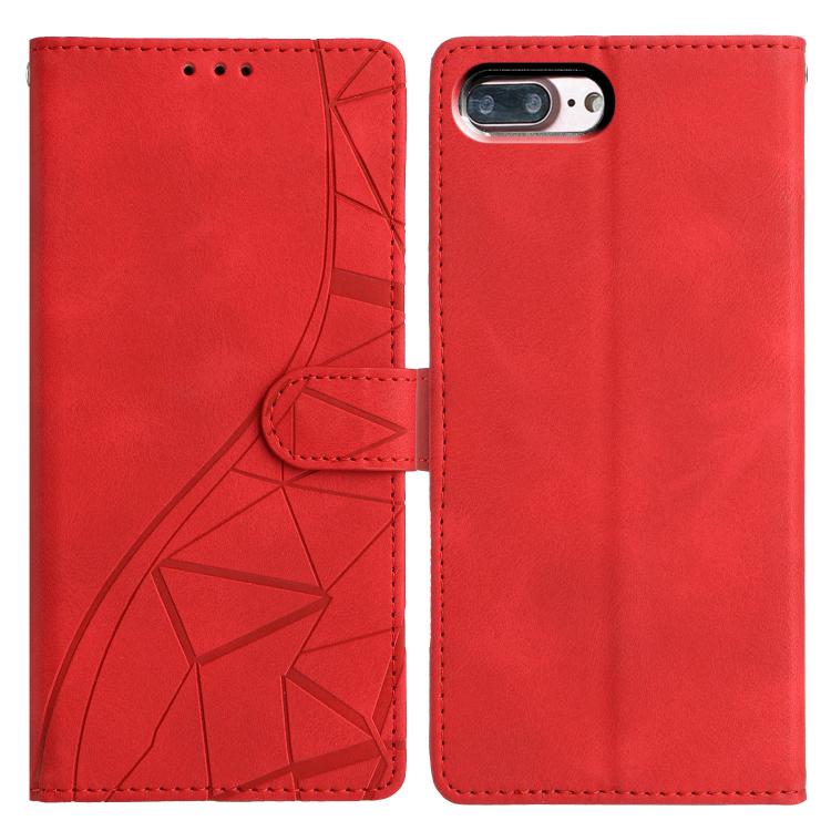 Custodia per telefono in pelle con triangoli in rilievo, For iPhone X / XS, For iPhone XR, For iPhone XS Max, For iPhone 7 Plus / 8 Plus