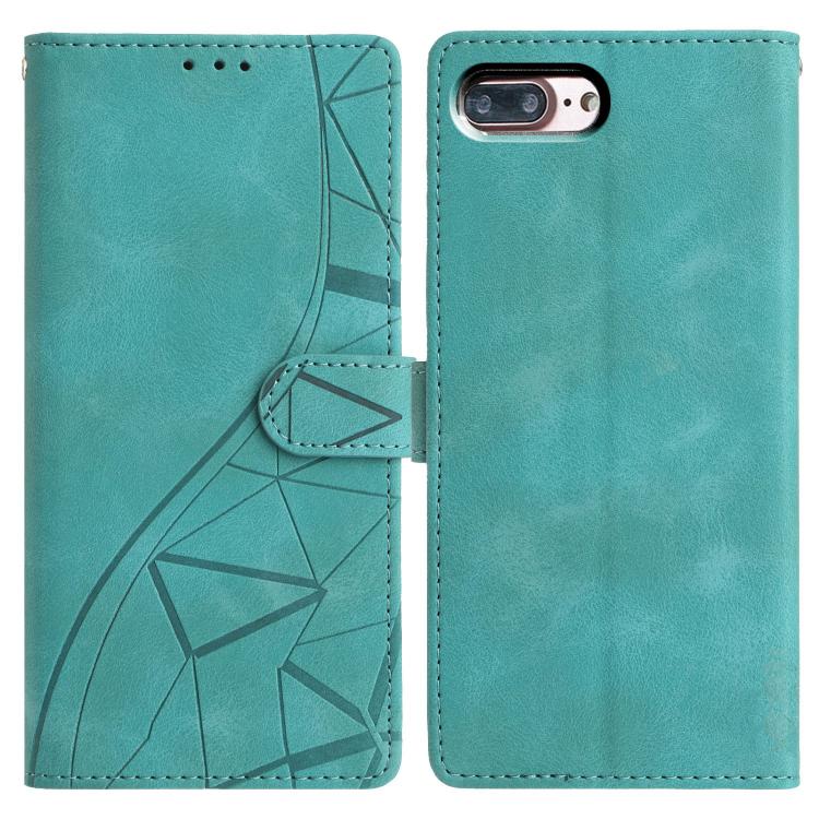 Custodia per telefono in pelle con triangoli in rilievo, For iPhone X / XS, For iPhone XR, For iPhone XS Max, For iPhone 7 Plus / 8 Plus