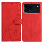 Custodia per telefono in pelle con triangoli in rilievo, For iPhone 18 Pro, For iPhone 18 Pro Max, For iPhone 17 Pro Max, For iPhone 17 Pro