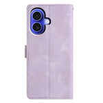 Custodia per telefono in pelle con triangoli in rilievo, For iPhone 17, For iPhone Air, For iPhone 17e / 16e, For iPhone 16 Pro Max