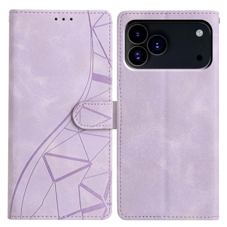 Custodia per telefono in pelle con triangoli in rilievo, For iPhone 18 Pro, For iPhone 18 Pro Max, For iPhone 17 Pro Max, For iPhone 17 Pro