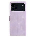 Custodia per telefono in pelle con triangoli in rilievo, For iPhone 18 Pro, For iPhone 18 Pro Max, For iPhone 17 Pro Max, For iPhone 17 Pro
