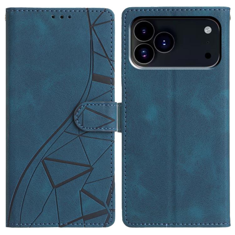 Custodia per telefono in pelle con triangoli in rilievo, For iPhone 18 Pro, For iPhone 18 Pro Max, For iPhone 17 Pro Max, For iPhone 17 Pro