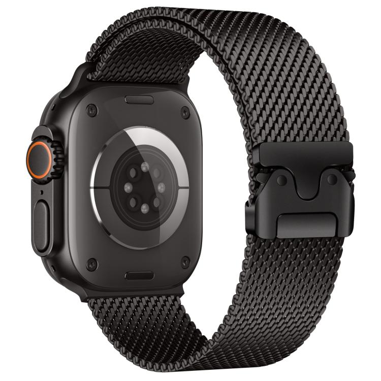 Cinturino per orologio xDfind con fibbia a ombrello in maglia milanese fine in acciaio inossidabile, For Apple Watch 46mm / 49mm / 45mm / 44mm Fine Mesh, For Apple Watch 42mm / 41mm / 40mm / 38mm Fine Mesh