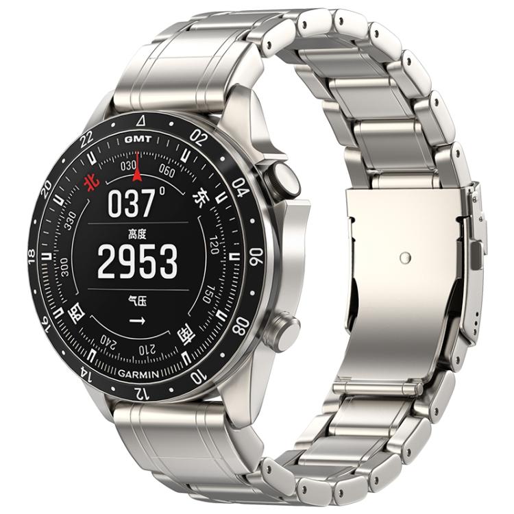 Cinturino per orologio con fibbia di sicurezza in titanio puro, For Gamin 26mm, For Gamin 22mm