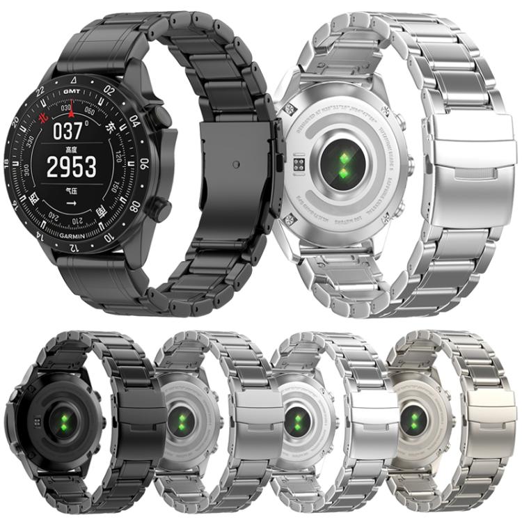Cinturino per orologio con fibbia di sicurezza in titanio puro, For Gamin 26mm, For Gamin 22mm