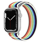 Cinturino per orologio xDfind in nylon a doppia sezione con passante, For Apple Watch 46mm / 49mm / 45mm / 44mm, For Apple Watch 42mm / 41mm / 40mm / 38mm