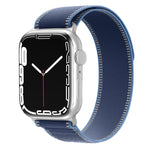 Cinturino per orologio xDfind in nylon a doppia sezione con passante, For Apple Watch 46mm / 49mm / 45mm / 44mm, For Apple Watch 42mm / 41mm / 40mm / 38mm
