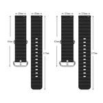Cinturino per orologio xDfind Ocean Style in silicone tinta unita, 20mm, 22mm