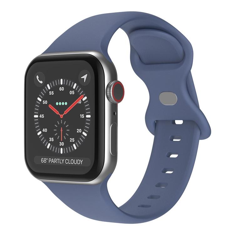 Cinturino per orologio in silicone con fibbia a farfalla xDfind, For Apple Watch 46mm / 49mm / 45mm / 44mm, For Apple Watch 42mm / 41mm / 40mm / 38mm