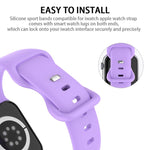 Cinturino per orologio in silicone con fibbia a farfalla xDfind, For Apple Watch 46mm / 49mm / 45mm / 44mm, For Apple Watch 42mm / 41mm / 40mm / 38mm