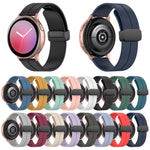 Cinturino per orologio in silicone nero con fibbia pieghevole e scanalatura piatta xDfind, 20mm, 22mm