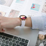 Cinturino per orologio xDfind in silicone tinta unita, 20mm, 22mm