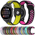 Cinturino per orologio xDfind in silicone bicolore, 20mm, 22mm
