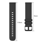 Cinturino per orologio xDfind in silicone piatto tinta unita, 18mm