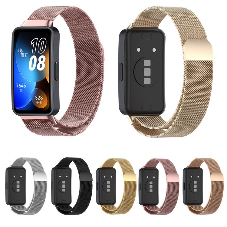 xDfind Cinturino per orologio in metallo milanese, For Huawei Band 10 / 9 / 8
