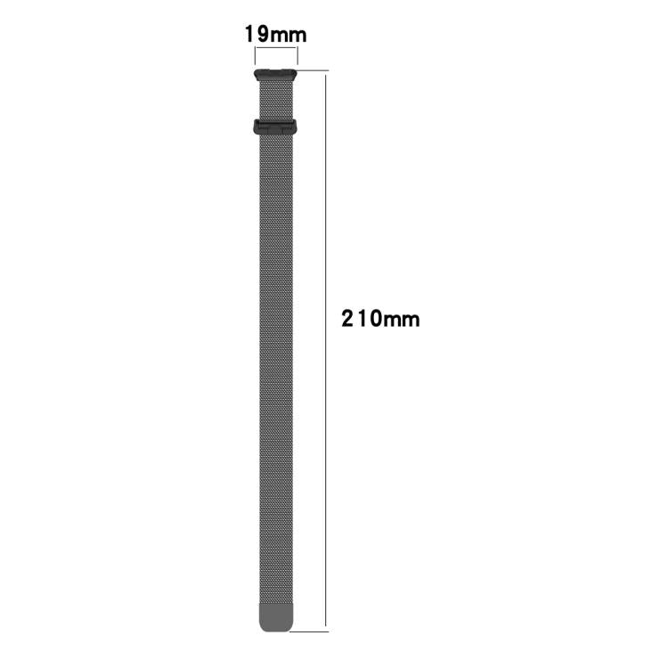 xDfind Cinturino per orologio in metallo milanese, For Huawei Band 10 / 9 / 8